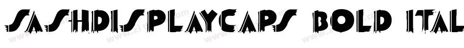 SashDisplayCaps Bold Italic字体转换